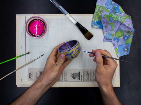 Atelier de décoration sur céramique avec Elisa Bodet