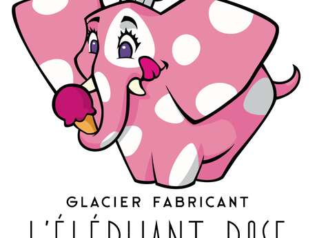 L'Eléphant rose à pois blancs